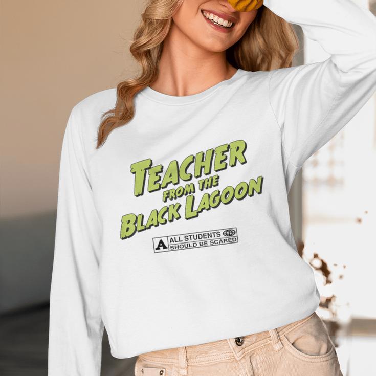 Teacher Halloween Tshirt Teacher From The Lagoon Men Women Unisex Long Sleeve T-Shirt, funny design Teacher Halloween Tshirt Teacher From The Lagoon Men Women Unisex Long Sleeve T-Shirt, funny design