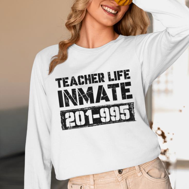 Teacher Life Jail Inmate Prisoner Halloween Costume Unisex Long Sleeve T-Shirt, funny design Teacher Life Jail Inmate Prisoner Halloween Costume Unisex Long Sleeve T-Shirt, funny design