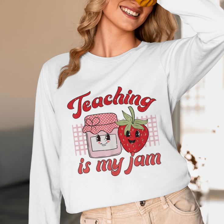 Teaching Is My Jam Cute Strawberry For Women Teachers Unisex Long Sleeve T-Shirt, funny design Teaching Is My Jam Cute Strawberry For Women Teachers Unisex Long Sleeve T-Shirt, funny design