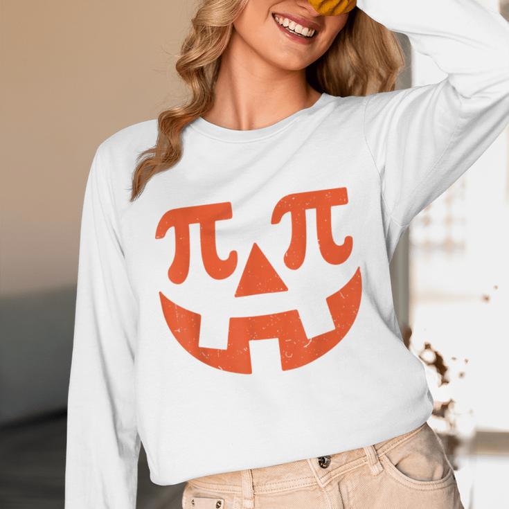 Thanksgiving Math Teacher Pumpkin Pi Pie Math Costume Unisex Long Sleeve T-Shirt, funny design