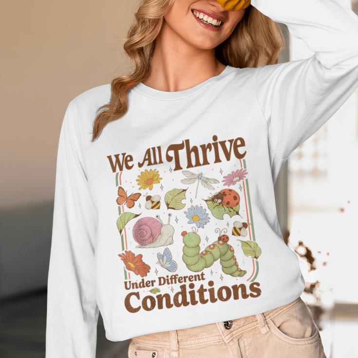 We All Thrive Under Different Conditions SPED Teacher Unisex Long Sleeve T-Shirt, funny design We All Thrive Under Different Conditions SPED Teacher Unisex Long Sleeve T-Shirt, funny design
