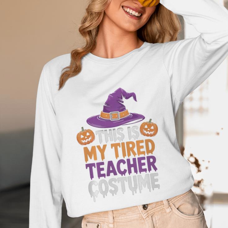 This Is My Tired Teacher Costume Halloween Premium Tri-Blend Unisex Long Sleeve T-Shirt, funny design This Is My Tired Teacher Costume Halloween Premium Tri-Blend Unisex Long Sleeve T-Shirt, funny design
