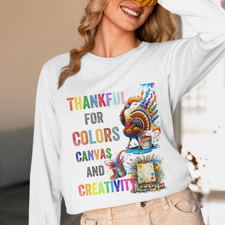 Turkey Thanksgiving Art Teacher Costume Tee For Artists Unisex Long Sleeve T-Shirt, funny design Turkey Thanksgiving Art Teacher Costume Tee For Artists Unisex Long Sleeve T-Shirt, funny design