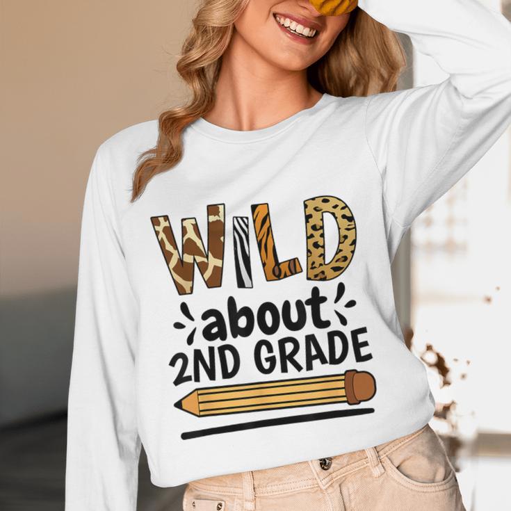Wild About 2Nd Grade School Grade Teacher Unisex Long Sleeve T-Shirt, funny design Wild About 2Nd Grade School Grade Teacher Unisex Long Sleeve T-Shirt, funny design