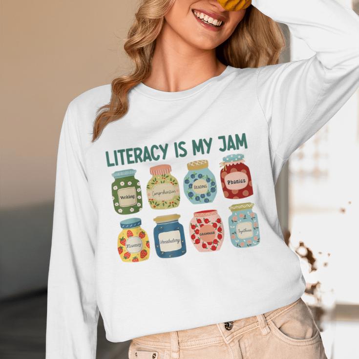 Women Literacy Is My Jam Literacy Teacher Reading Teacher Unisex Long Sleeve T-Shirt, funny design Women Literacy Is My Jam Literacy Teacher Reading Teacher Unisex Long Sleeve T-Shirt, funny design