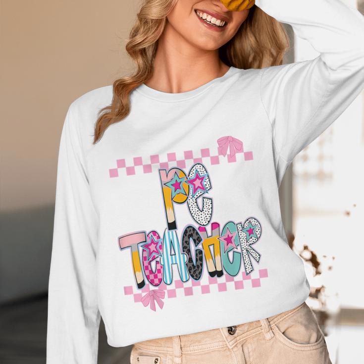 Women PE Teacher Back To School Physical Education Teacher Unisex Long Sleeve T-Shirt, funny design Women PE Teacher Back To School Physical Education Teacher Unisex Long Sleeve T-Shirt, funny design