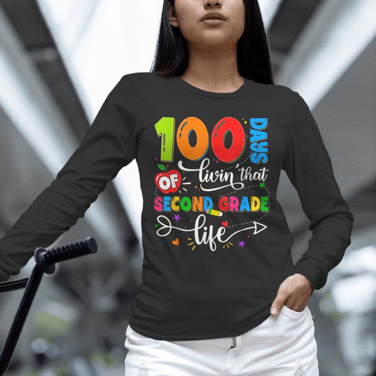 100 Days Of Living That 2nd Grade Life Boy Girl Teacher Unisex Long Sleeve T-Shirt, novelty gifts, funny gifts 100 Days Of Living That 2nd Grade Life Boy Girl Teacher Unisex Long Sleeve T-Shirt, novelty gifts, funny gifts