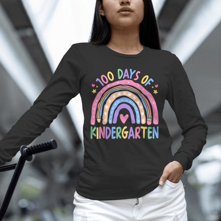 100th Day Of Kindergarten Teacher Kids 100 Days Smarter Unisex Long Sleeve T-Shirt, novelty gifts, funny gifts 100th Day Of Kindergarten Teacher Kids 100 Days Smarter Unisex Long Sleeve T-Shirt, novelty gifts, funny gifts