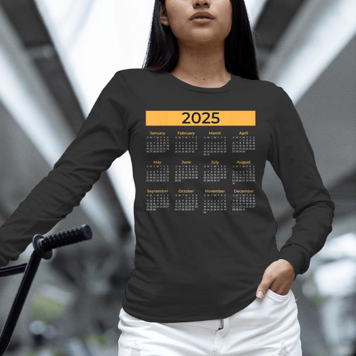 2025 Calendar For Planners Teachers Offices Months Unisex Long Sleeve T-Shirt, novelty gifts, funny gifts 2025 Calendar For Planners Teachers Offices Months Unisex Long Sleeve T-Shirt, novelty gifts, funny gifts
