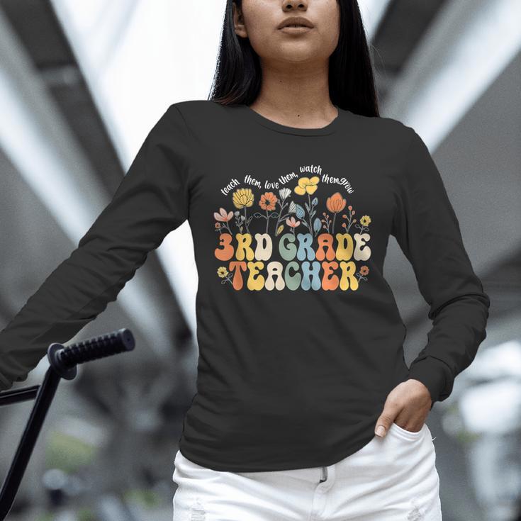 3rd Third Grade Teacher Appreciation Teaching Wildflowers Unisex Long Sleeve T-Shirt, novelty gifts, funny gifts 3rd Third Grade Teacher Appreciation Teaching Wildflowers Unisex Long Sleeve T-Shirt, novelty gifts, funny gifts