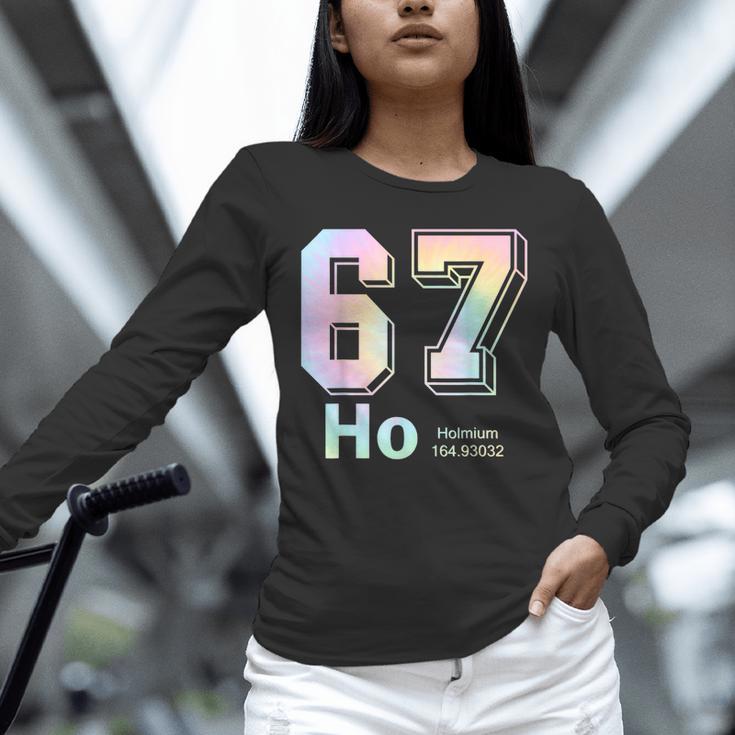 67 Ho Holmium Science Teacher Elements Table Six Seven Meme Unisex Long Sleeve T-Shirt, novelty gifts, funny gifts 67 Ho Holmium Science Teacher Elements Table Six Seven Meme Unisex Long Sleeve T-Shirt, novelty gifts, funny gifts
