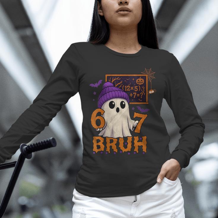 67 Teacher Halloween Ghost Six Seven Meme Math Equation Bruh Unisex Long Sleeve T-Shirt, novelty gifts, funny gifts 67 Teacher Halloween Ghost Six Seven Meme Math Equation Bruh Unisex Long Sleeve T-Shirt, novelty gifts, funny gifts