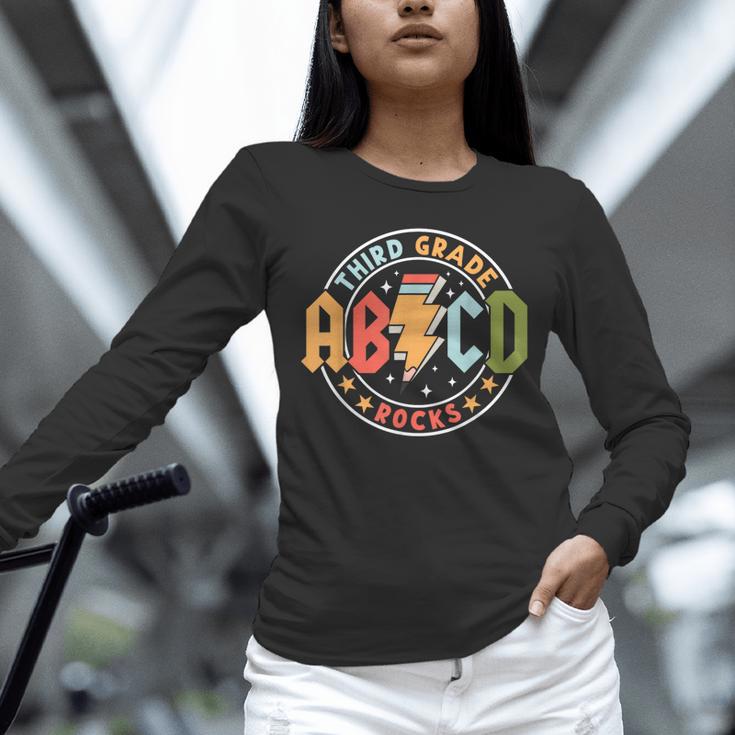 ABCD 3rd Grade Rocks Pencil Lightning Teachers Rock Boys Unisex Long Sleeve T-Shirt, novelty gifts, funny gifts ABCD 3rd Grade Rocks Pencil Lightning Teachers Rock Boys Unisex Long Sleeve T-Shirt, novelty gifts, funny gifts
