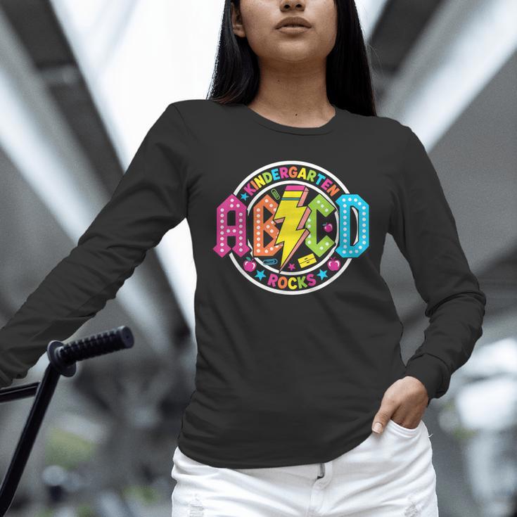 ABCD Kindergarten Rocks Back To School Teachers Students Unisex Long Sleeve T-Shirt, novelty gifts, funny gifts ABCD Kindergarten Rocks Back To School Teachers Students Unisex Long Sleeve T-Shirt, novelty gifts, funny gifts