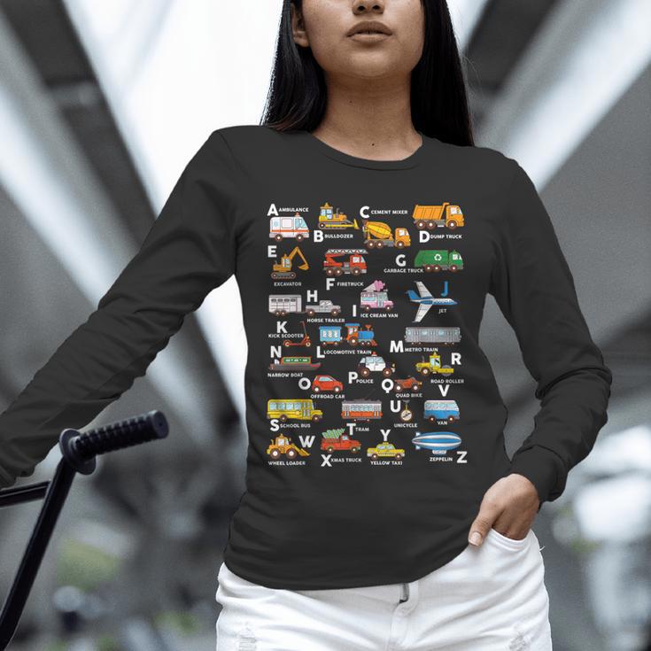 Alphabet Vehicles ABCs Learning Teachers Kids Boys Girls Unisex Long Sleeve T-Shirt, novelty gifts, funny gifts Alphabet Vehicles ABCs Learning Teachers Kids Boys Girls Unisex Long Sleeve T-Shirt, novelty gifts, funny gifts
