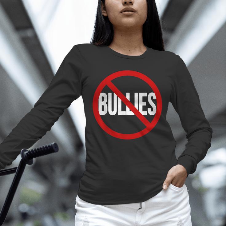Anti Bullying No Bullies School Teacher Student Kindness Unisex Long Sleeve T-Shirt, novelty gifts, funny gifts