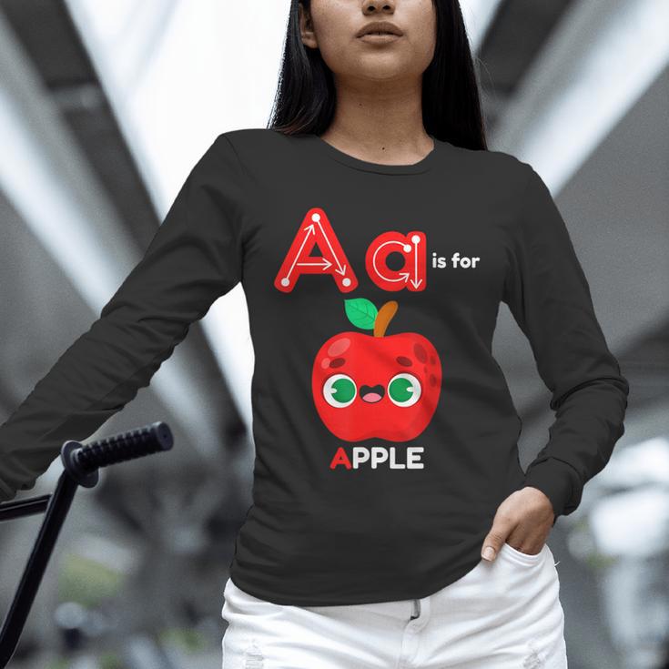 A Is For Apple Pre-K Kindergarten Teacher Student Unisex Long Sleeve T-Shirt, novelty gifts, funny gifts A Is For Apple Pre-K Kindergarten Teacher Student Unisex Long Sleeve T-Shirt, novelty gifts, funny gifts