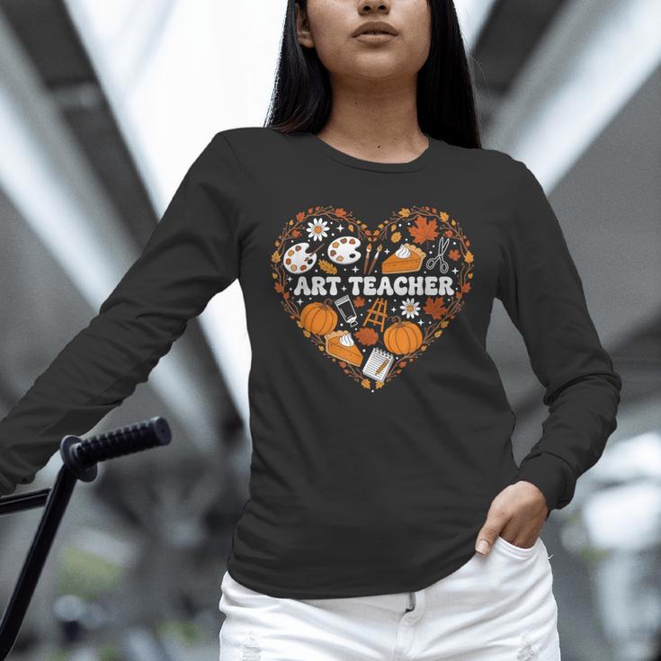 Art Teacher Heart Autumn Thanksgiving Kids Unisex Long Sleeve T-Shirt, novelty gifts, funny gifts Art Teacher Heart Autumn Thanksgiving Kids Unisex Long Sleeve T-Shirt, novelty gifts, funny gifts