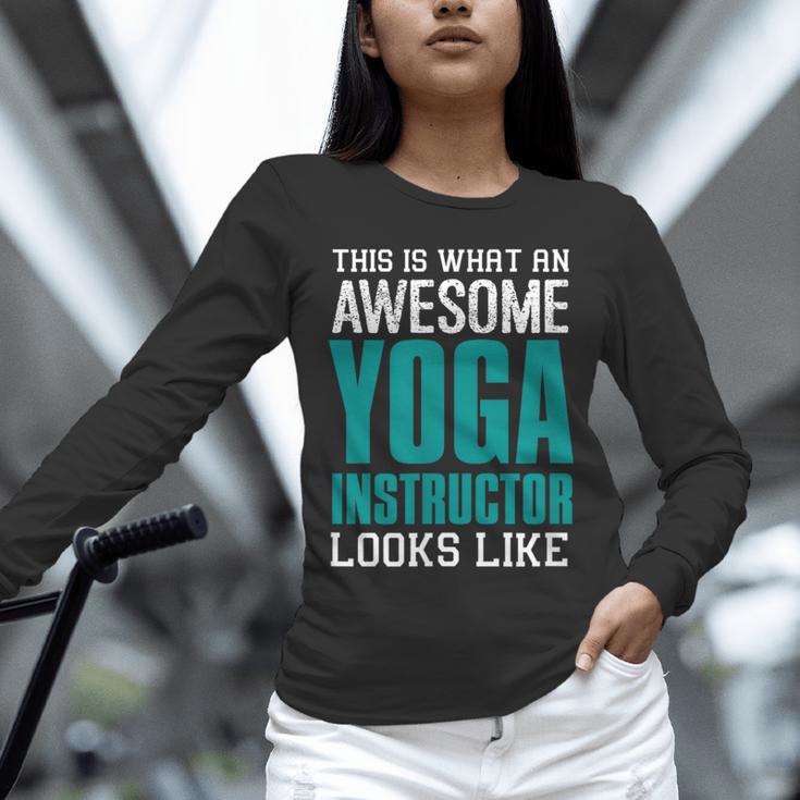 This Is What An Awesome Yoga Instructor Yoga Teacher Unisex Long Sleeve T-Shirt, novelty gifts, funny gifts This Is What An Awesome Yoga Instructor Yoga Teacher Unisex Long Sleeve T-Shirt, novelty gifts, funny gifts