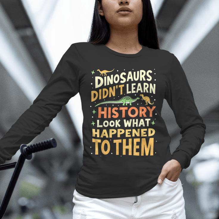 Back To School Dinosaur Social Studies Teacher Student Unisex Long Sleeve T-Shirt, novelty gifts, funny gifts Back To School Dinosaur Social Studies Teacher Student Unisex Long Sleeve T-Shirt, novelty gifts, funny gifts