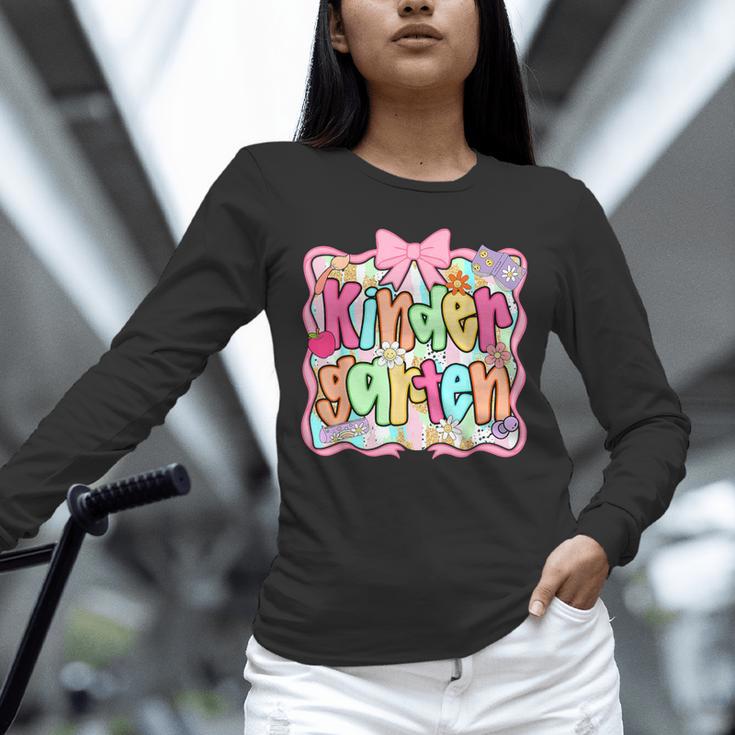 Back To School Kindergarten Preppy Teacher Girl Unisex Long Sleeve T-Shirt, novelty gifts, funny gifts Back To School Kindergarten Preppy Teacher Girl Unisex Long Sleeve T-Shirt, novelty gifts, funny gifts