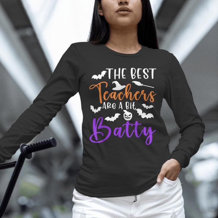 The Best Teachers Are A Bit Batty Teacher Bat Halloween Unisex Long Sleeve T-Shirt, novelty gifts, funny gifts The Best Teachers Are A Bit Batty Teacher Bat Halloween Unisex Long Sleeve T-Shirt, novelty gifts, funny gifts