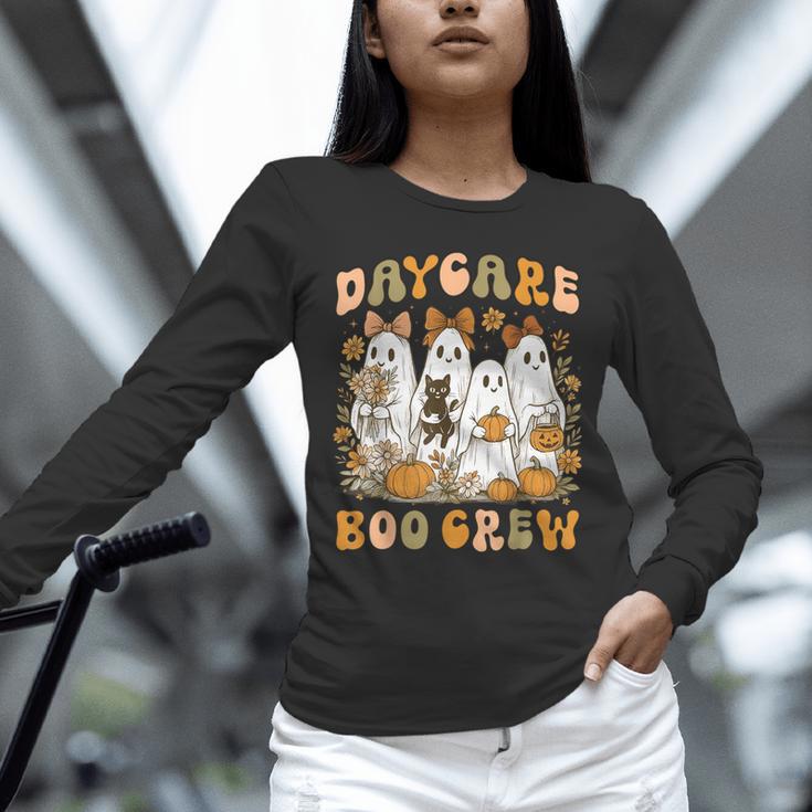 Boo Crew Daycare Teacher Matching Halloween Costume Ghost Unisex Long Sleeve T-Shirt, novelty gifts, funny gifts