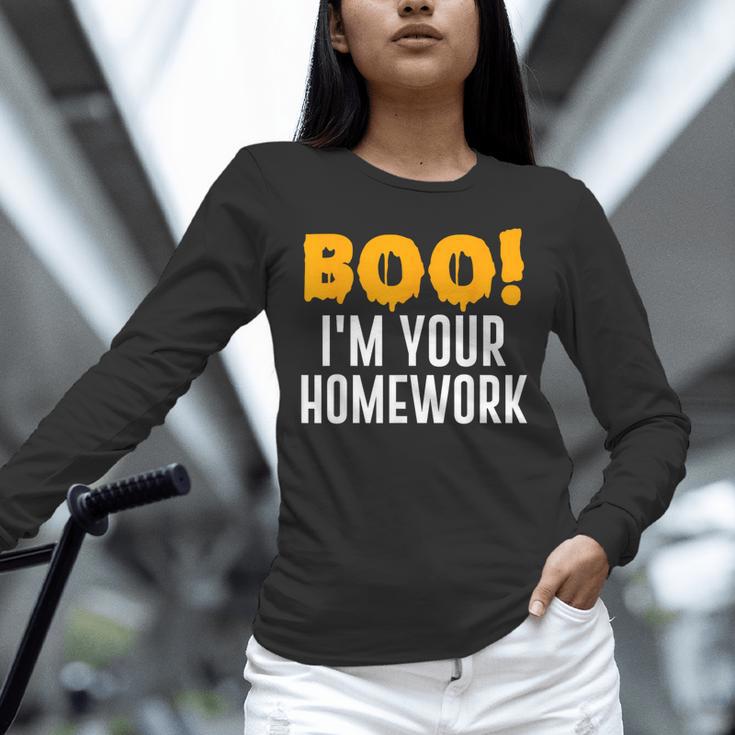 Boo I'm Your Homework Halloween Teacher Costume Unisex Long Sleeve T-Shirt, novelty gifts, funny gifts Boo I'm Your Homework Halloween Teacher Costume Unisex Long Sleeve T-Shirt, novelty gifts, funny gifts