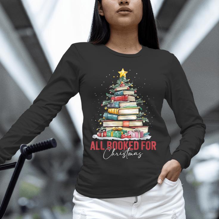 All Booked For Christmas Xmas Tree Teacher Holiday Pajamas Unisex Long Sleeve T-Shirt, novelty gifts, funny gifts All Booked For Christmas Xmas Tree Teacher Holiday Pajamas Unisex Long Sleeve T-Shirt, novelty gifts, funny gifts