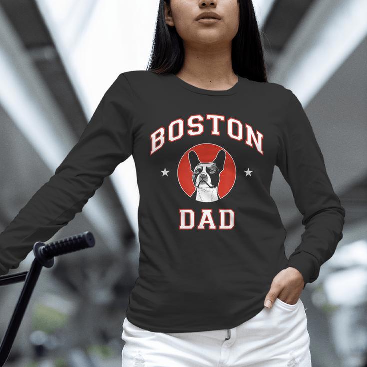 Boston Terrier Dad Dog Father For Men Women Kids Unisex Long Sleeve T-Shirt, novelty gifts, funny gifts