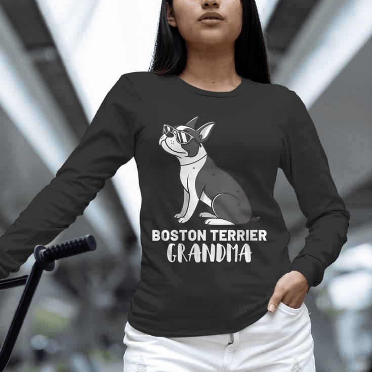 Boston Terrier Dog Owner Grandma Unisex Long Sleeve T-Shirt, novelty gifts, funny gifts
