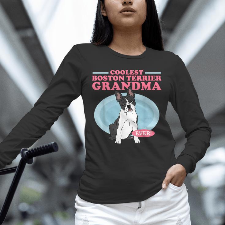 Boston Terrier Grandma Bostie Dog Owner Boston Terrier Men Women Unisex Long Sleeve T-Shirt, novelty gifts, funny gifts