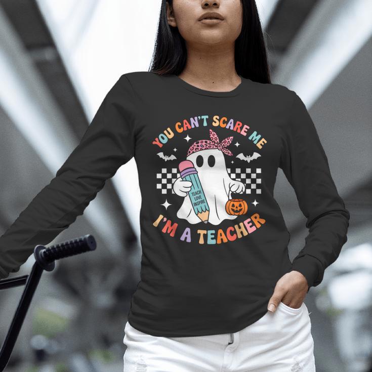 You Can't Scare Me I'm A Teacher Ghost Happy Halloween Unisex Long Sleeve T-Shirt, novelty gifts, funny gifts You Can't Scare Me I'm A Teacher Ghost Happy Halloween Unisex Long Sleeve T-Shirt, novelty gifts, funny gifts