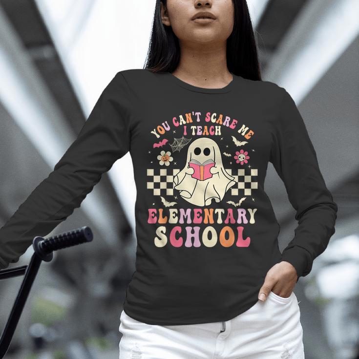 You Can't Scare Me I Teach Elementary School Teacher Spooky Unisex Long Sleeve T-Shirt, novelty gifts, funny gifts You Can't Scare Me I Teach Elementary School Teacher Spooky Unisex Long Sleeve T-Shirt, novelty gifts, funny gifts