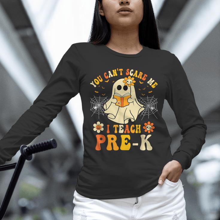 You Can't Scare Me I Teach Pre-K Halloween Teacher Ghost Unisex Long Sleeve T-Shirt, novelty gifts, funny gifts You Can't Scare Me I Teach Pre-K Halloween Teacher Ghost Unisex Long Sleeve T-Shirt, novelty gifts, funny gifts