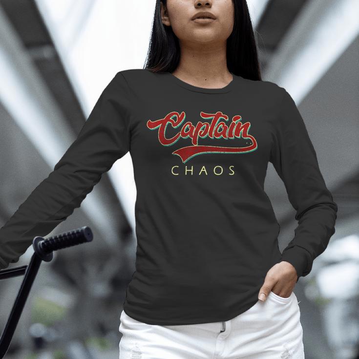 Captain Chaos Shirt For Parent Teacher Or Crazy Child Unisex Long Sleeve T-Shirt, novelty gifts, funny gifts