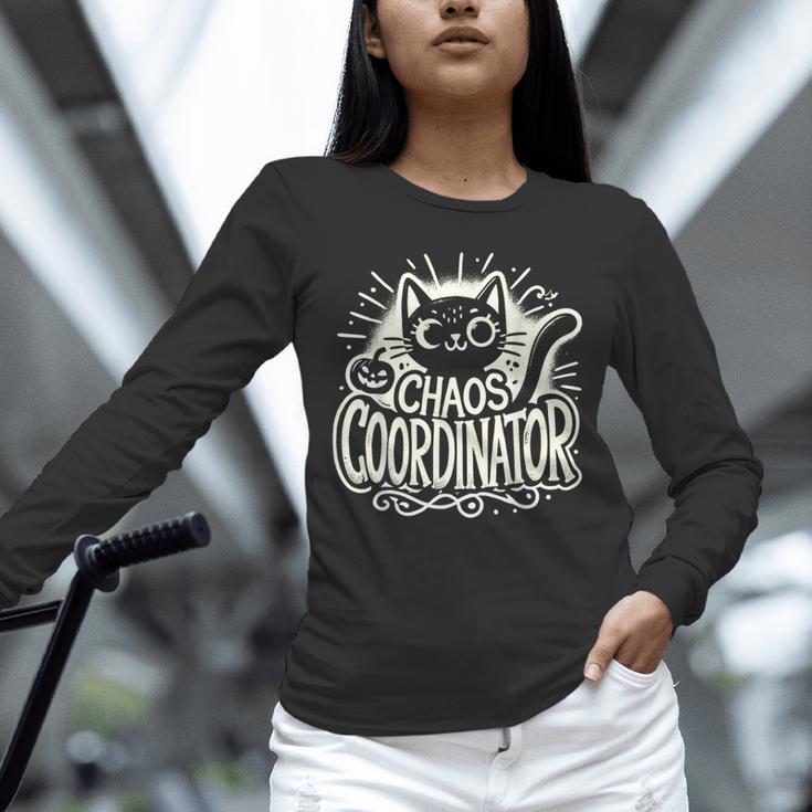 Cat Chaos Coordinator For Women Mom Halloween Teacher Unisex Long Sleeve T-Shirt, novelty gifts, funny gifts Cat Chaos Coordinator For Women Mom Halloween Teacher Unisex Long Sleeve T-Shirt, novelty gifts, funny gifts