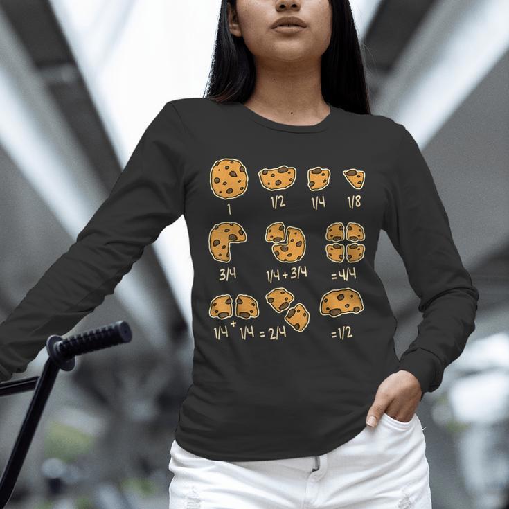 Chocolate Cookie Quick Math Fraction Math Teachers For Men Women Girls Kids Unisex Long Sleeve T-Shirt, novelty gifts, funny gifts