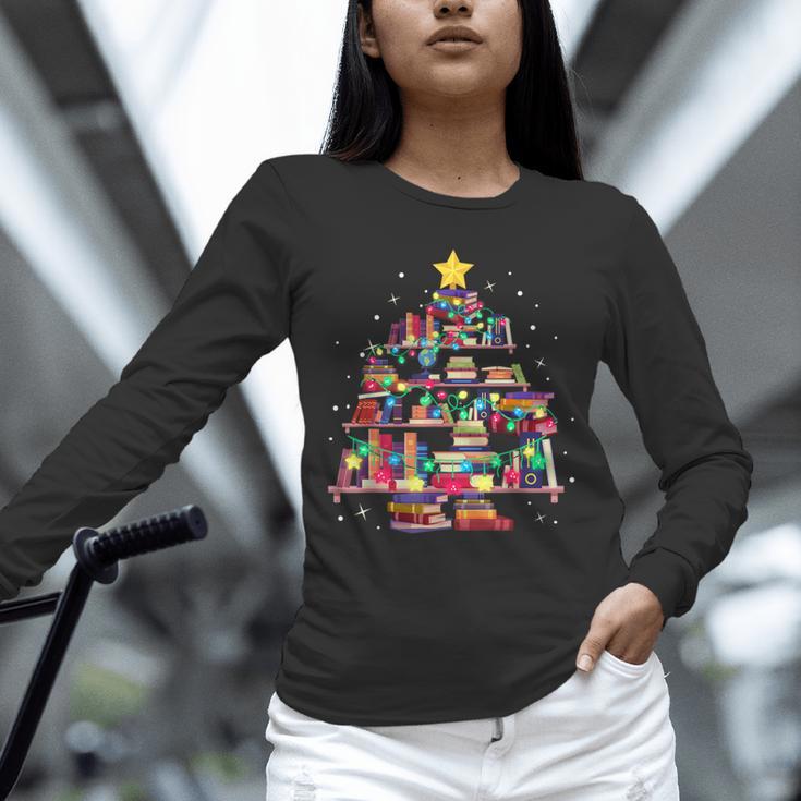 Christmas Library Tree Love Reading Books Nerd Teacher Unisex Long Sleeve T-Shirt, novelty gifts, funny gifts Christmas Library Tree Love Reading Books Nerd Teacher Unisex Long Sleeve T-Shirt, novelty gifts, funny gifts