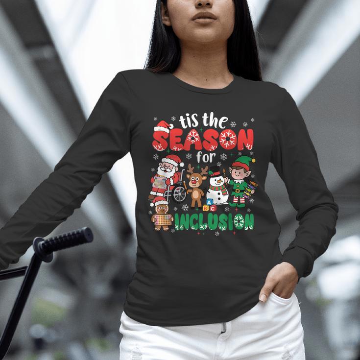 Christmas Sped Teacher Tis The Season For Inclusion Women Unisex Long Sleeve T-Shirt, novelty gifts, funny gifts