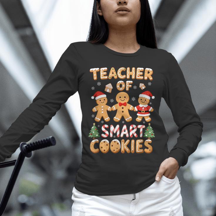 Christmas Teacher Of Smart Cookies Gingerbread Man Teaching Unisex Long Sleeve T-Shirt, novelty gifts, funny gifts Christmas Teacher Of Smart Cookies Gingerbread Man Teaching Unisex Long Sleeve T-Shirt, novelty gifts, funny gifts
