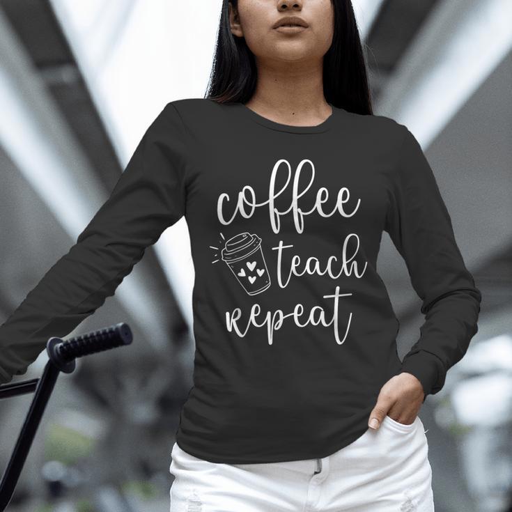 Coffee Teach Repeat Cute Costume Teacher Coffee Lover Unisex Long Sleeve T-Shirt, novelty gifts, funny gifts Coffee Teach Repeat Cute Costume Teacher Coffee Lover Unisex Long Sleeve T-Shirt, novelty gifts, funny gifts