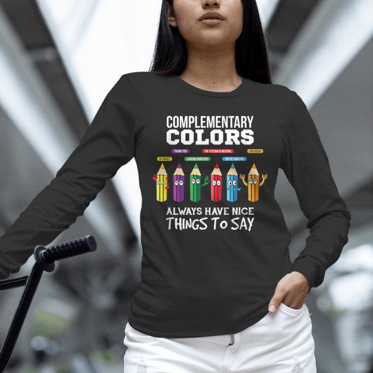 Complementary Colors Pun Artist Art Teacher T-Shirt Unisex Long Sleeve T-Shirt, novelty gifts, funny gifts