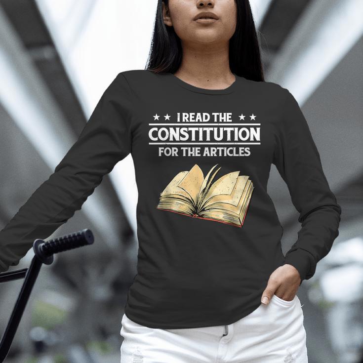 Cool History Teacher Read The Constitution For The Articles Unisex Long Sleeve T-Shirt, novelty gifts, funny gifts