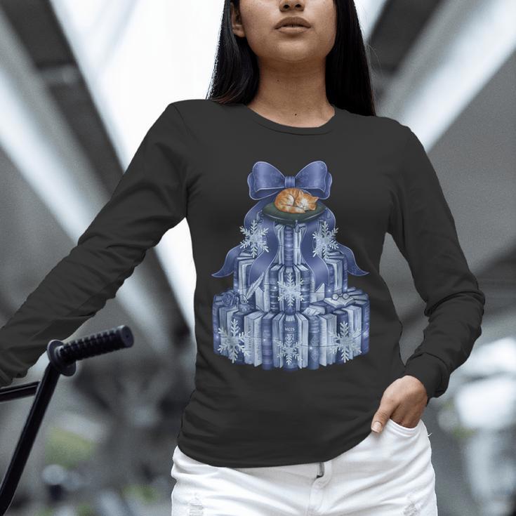 Coquette Bow Book Tree Merry Christmas Xmas Teacher Holiday Unisex Long Sleeve T-Shirt, novelty gifts, funny gifts Coquette Bow Book Tree Merry Christmas Xmas Teacher Holiday Unisex Long Sleeve T-Shirt, novelty gifts, funny gifts