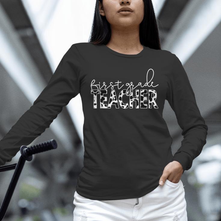 Cow Print For Elementary School First Grade Teachers Unisex Long Sleeve T-Shirt, novelty gifts, funny gifts Cow Print For Elementary School First Grade Teachers Unisex Long Sleeve T-Shirt, novelty gifts, funny gifts