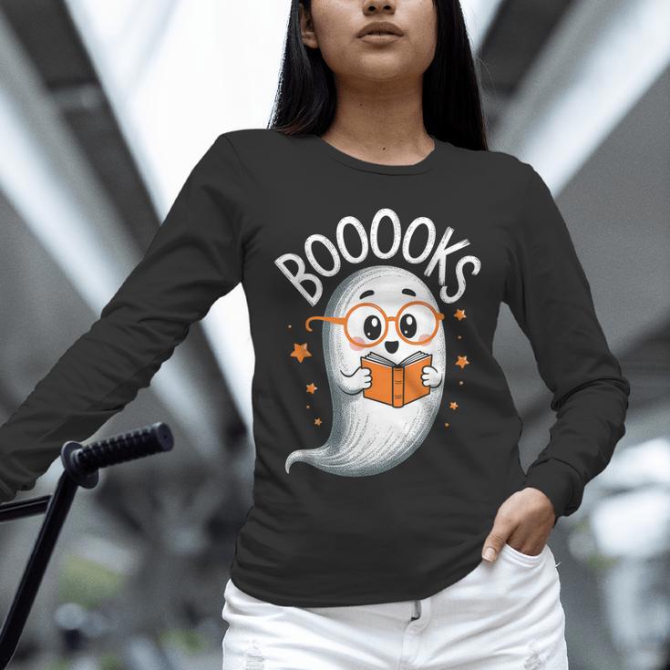Cute Ghost Book Reading Halloween Teacher Unisex Long Sleeve T-Shirt, novelty gifts, funny gifts Cute Ghost Book Reading Halloween Teacher Unisex Long Sleeve T-Shirt, novelty gifts, funny gifts
