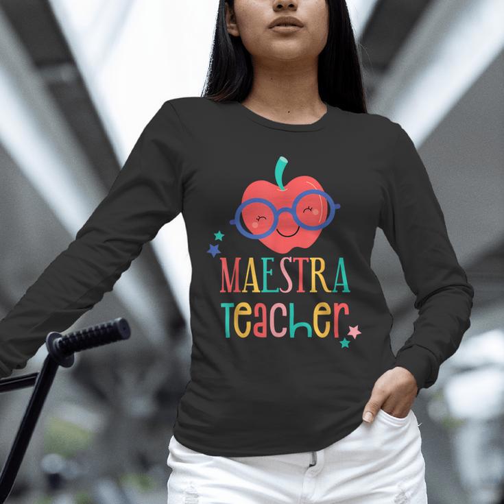 Cute Maestra Teacher Unisex Long Sleeve T-Shirt, novelty gifts, funny gifts Cute Maestra Teacher Unisex Long Sleeve T-Shirt, novelty gifts, funny gifts