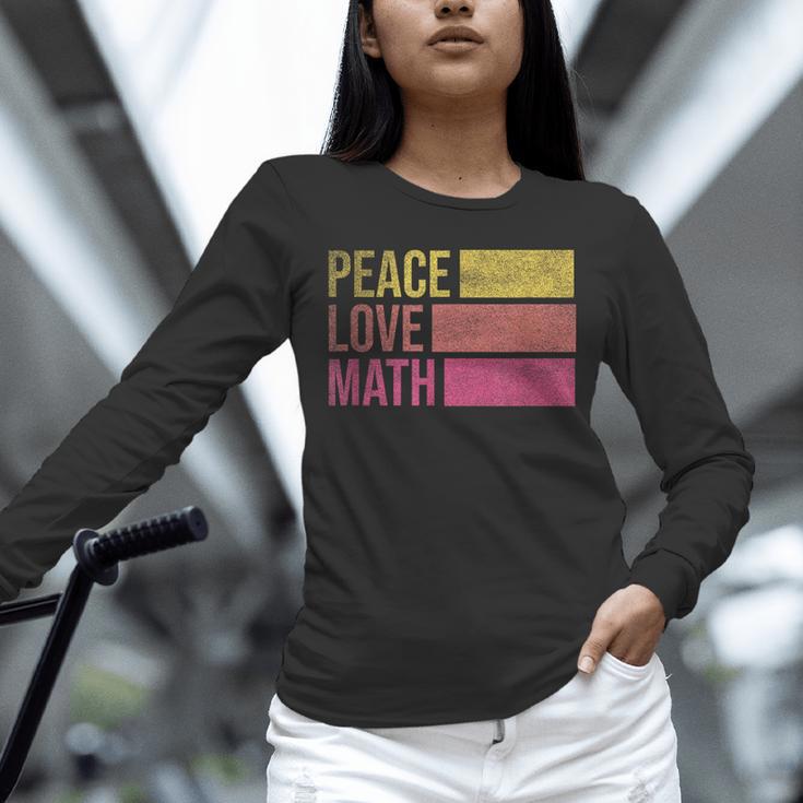 Cute Math Teacher Peace Love Math Unisex Long Sleeve T-Shirt, novelty gifts, funny gifts Cute Math Teacher Peace Love Math Unisex Long Sleeve T-Shirt, novelty gifts, funny gifts