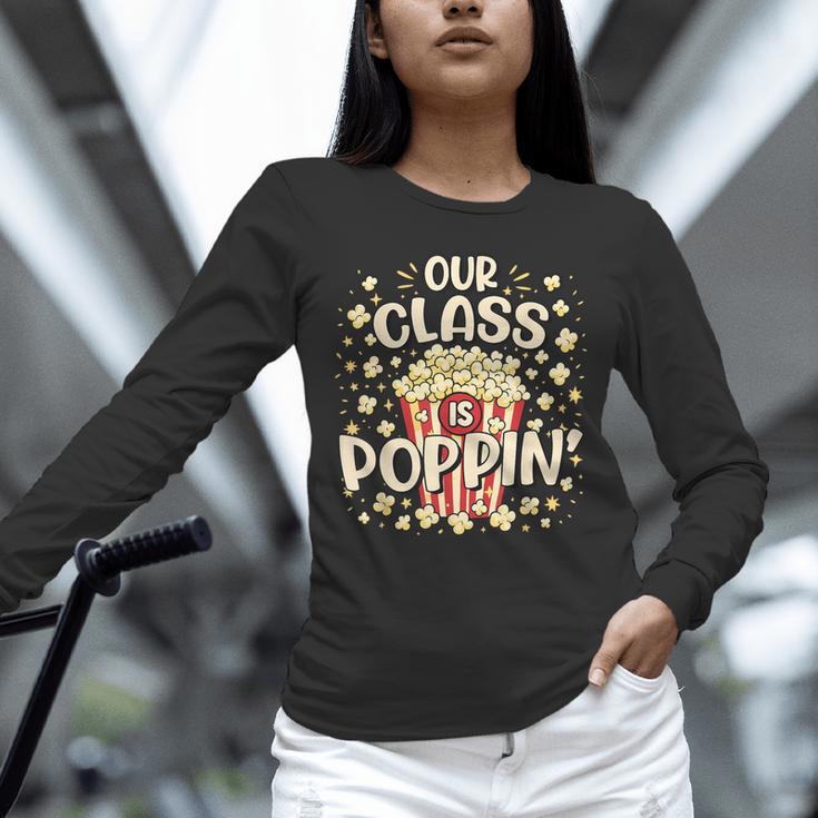 Cute Teacher Popcorn Day Unisex Long Sleeve T-Shirt, novelty gifts, funny gifts Cute Teacher Popcorn Day Unisex Long Sleeve T-Shirt, novelty gifts, funny gifts